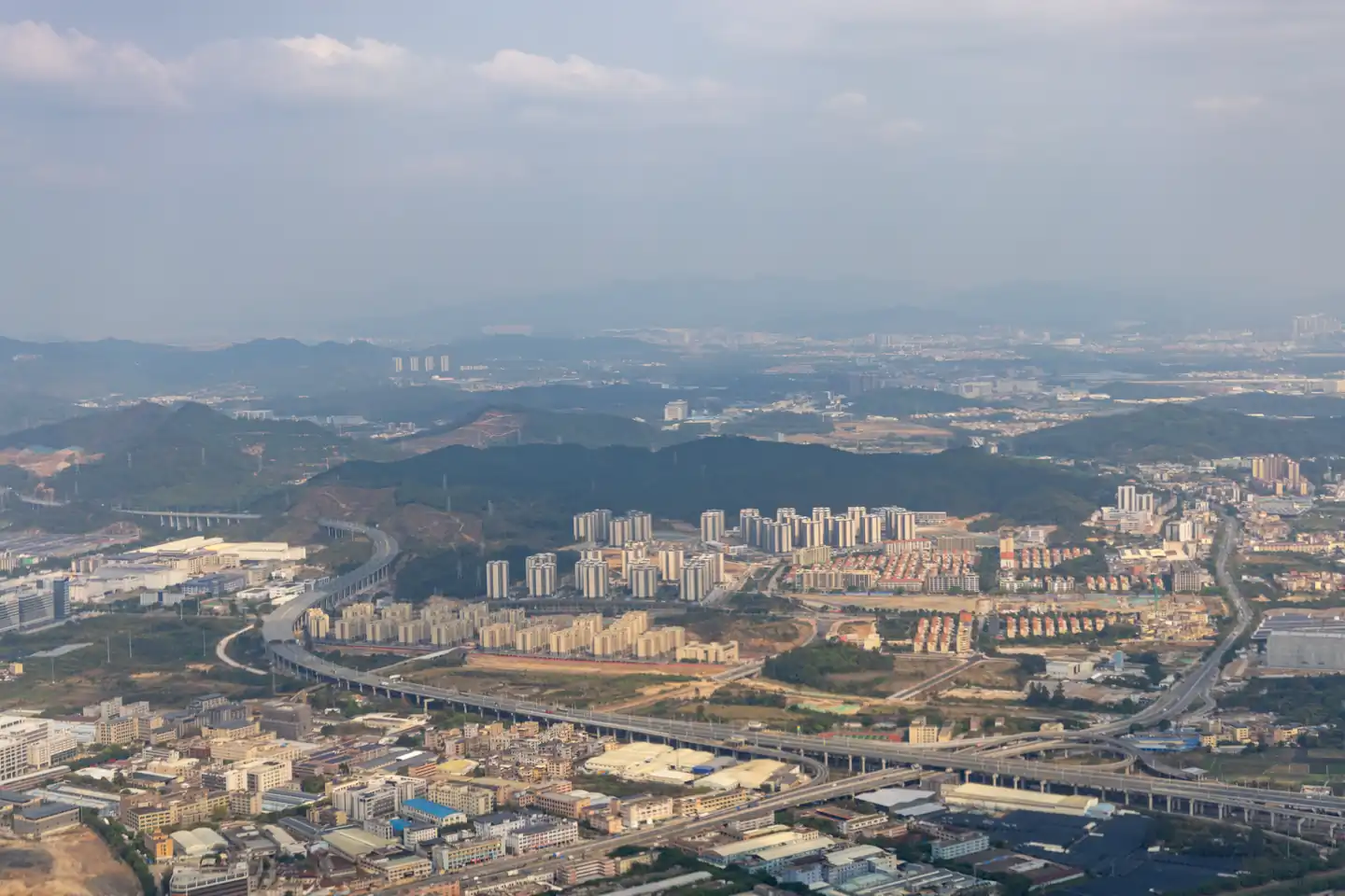 广州上空俯瞰