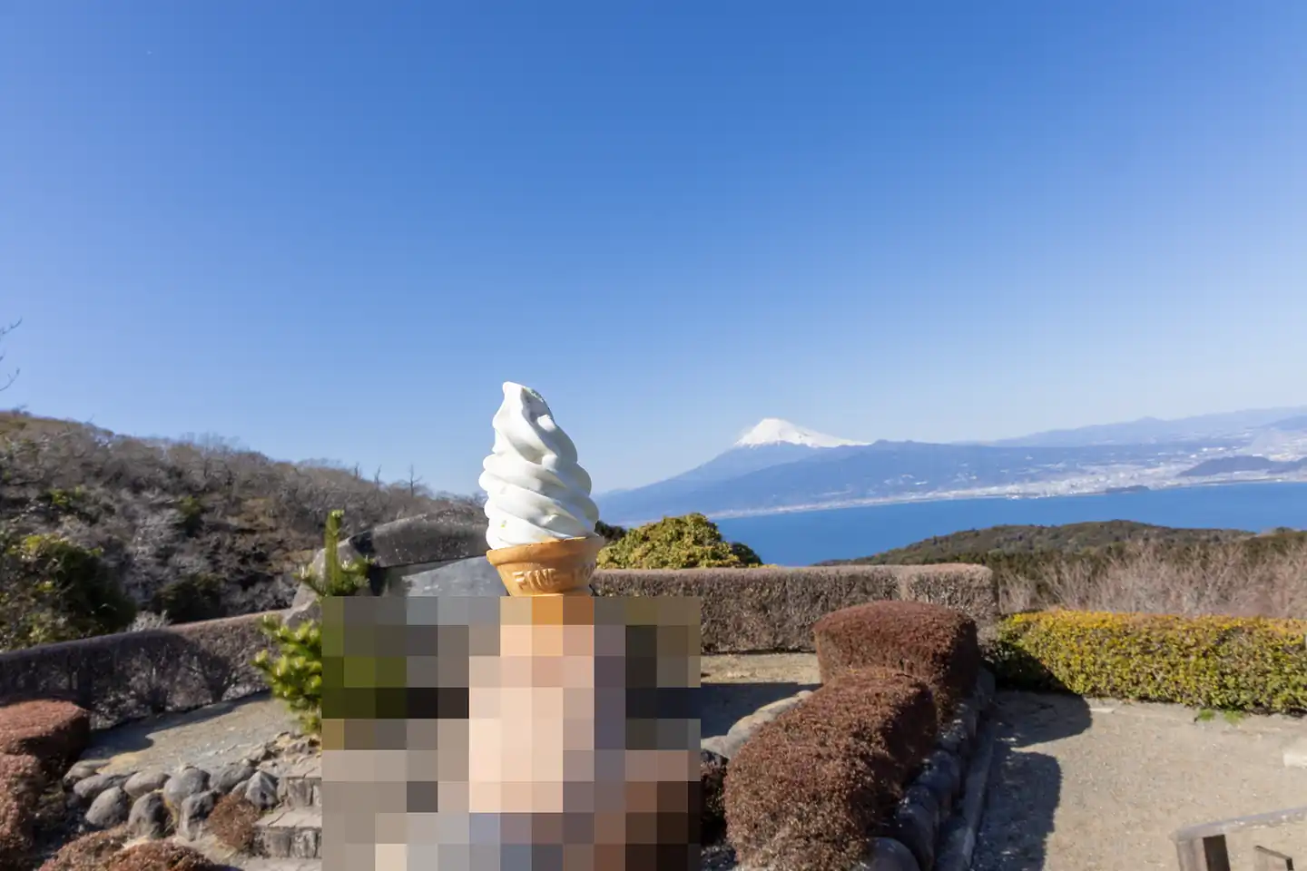 だるま山高原展望台的冰激凌